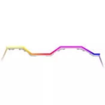 Tira LED HYTE Noodle LN70 ARGB blanca — tira de iluminación ARGB direccionable para carcasas de PC e iluminación ambiental