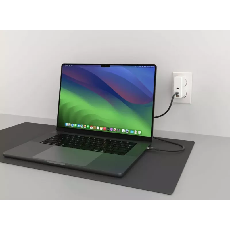HYPER HyperJuice Cable de silicona USB-C a USB-C 240W (1,8m/2m) - negro