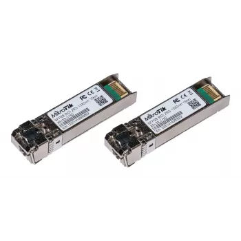 Módulos SFP bidireccionales MikroTik SFP+ 10G/25G, conector LC individual, 15 km