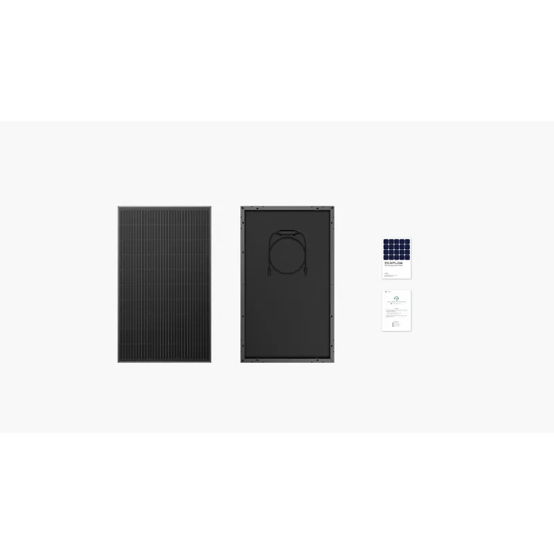 EcoFlow ZMS331 panel solar 100W silicio monocristalino negro IP68