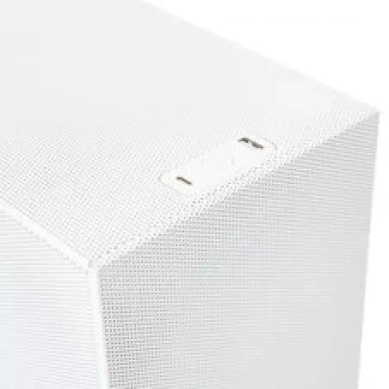 Caja de PC Mini-ATX ssupd Meshroom S V2, blanca, paneles de malla, compatible con placa base ATX y PCIe 5.0