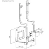 Soporte de CPU MACLEAN MC-116W, diseño ajustable en altura y orientable para montaje bajo escritorio