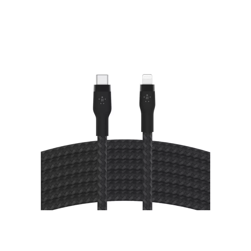 Belkin BOOST CHARGE - Cable Lightning - USB-C macho de 24 pines a Lightning macho - 3 m - negro - para Apple iPad/iPhone/iPod (Lightning)