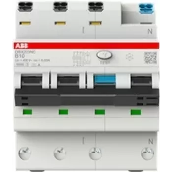 ABB interruptor diferencial/automático DSX203NCA-C16/0,03 6kA 3P+N A C 16 30mA (2CSR256192R1164)