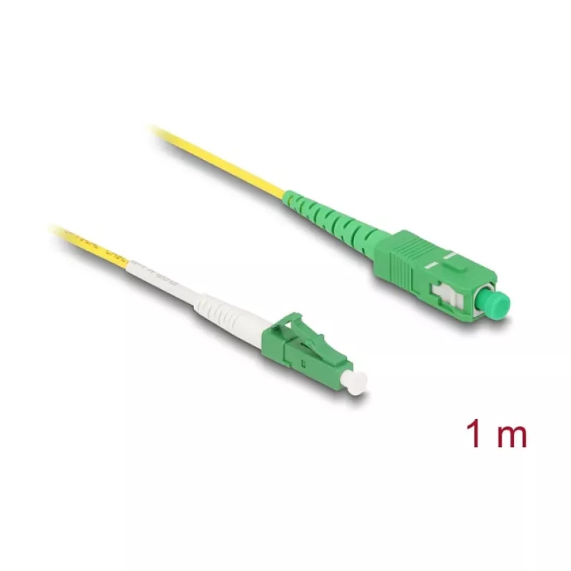 DeLOCK 83235 cable de fibra óptica InfiniBand 1m LC SC OS2 amarillo