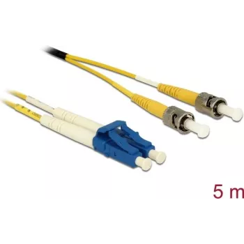 Cable InfiniBand/fibra óptica DeLOCK 5 m 2x LC 2x ST amarillo