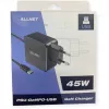 Fuente de alimentación ALLNET PSU-GaNPD-USB-F1C-45W cargador USB-C PD de 45W con cable de 2 m y enchufe EU