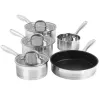 Set de ollas Salter BW06746EU7 — acero inoxidable set de 5 piezas con tapas