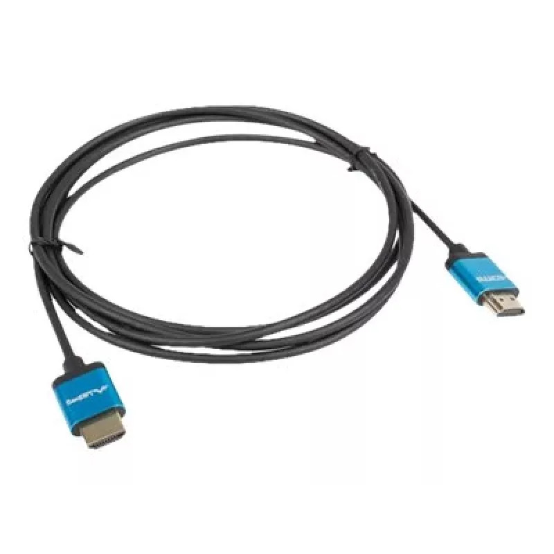 Cable HDMI LANBERG CA-HDMI-22CU-0018-BK 1,8 m — HDMI Type-A a A, HDMI 2.0, 18 Gbit/s, ARC, dorado