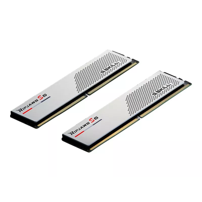 DIMM 32 GB DDR5-5600 (2x 16 GB) Dual-Kit, memoria blanca, F5-5600J4040C16GX2-RS5W, Ripjaws S5, INTEL XMP