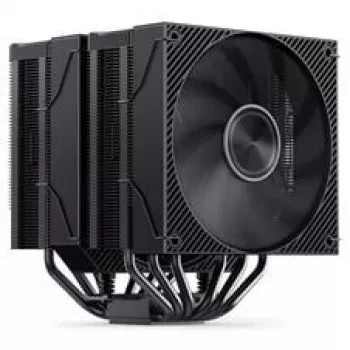 Disipador de CPU Jonsbo CA90 de doble torre con 1 ventilador PWM ARGB de 130 mm y 1 de 120 mm, negro