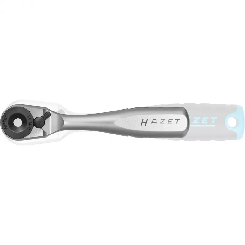 Carraca para puntas 1/4 pulgadas Hazet 863MB, accionamiento cuadrado de 6,3 mm, longitud 90 mm
