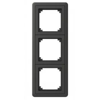 Schneider Electric Exxact marco 3 tomas con adaptador extraíble 7 antracita
