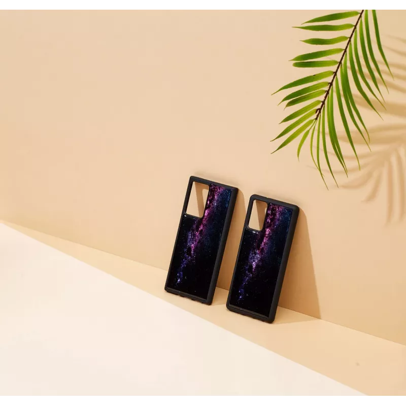 Funda protectora iKins para Samsung Galaxy Note 20 — Milky Way negra