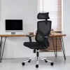 Silla de oficina giratoria mark adler Manager 3.3 negra — diseño ergonómico, base giratoria