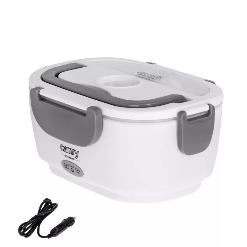 Camry | Fiambrera eléctrica DC12V y AC230V | CR 4483 | Capacidad 1,1 L | Material plástico | Blanco/Gris