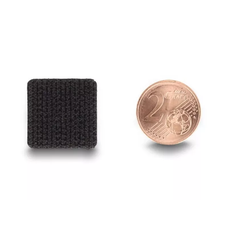Puntos de velcro DeLOCK cuadrados autoadhesivos, 64 uds., negro