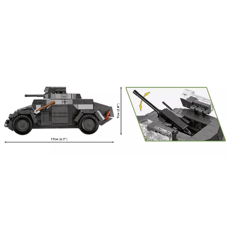 Cobi Blocks Sd.Kfz 222 maqueta COBI-2657 — 502 piezas