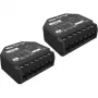 Interruptor inteligente Shelly 2PM Gen3 negro 2P inalámbrico 110-240V