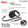Flexi New CLASSIC 5 m negro Correa retráctil para perros