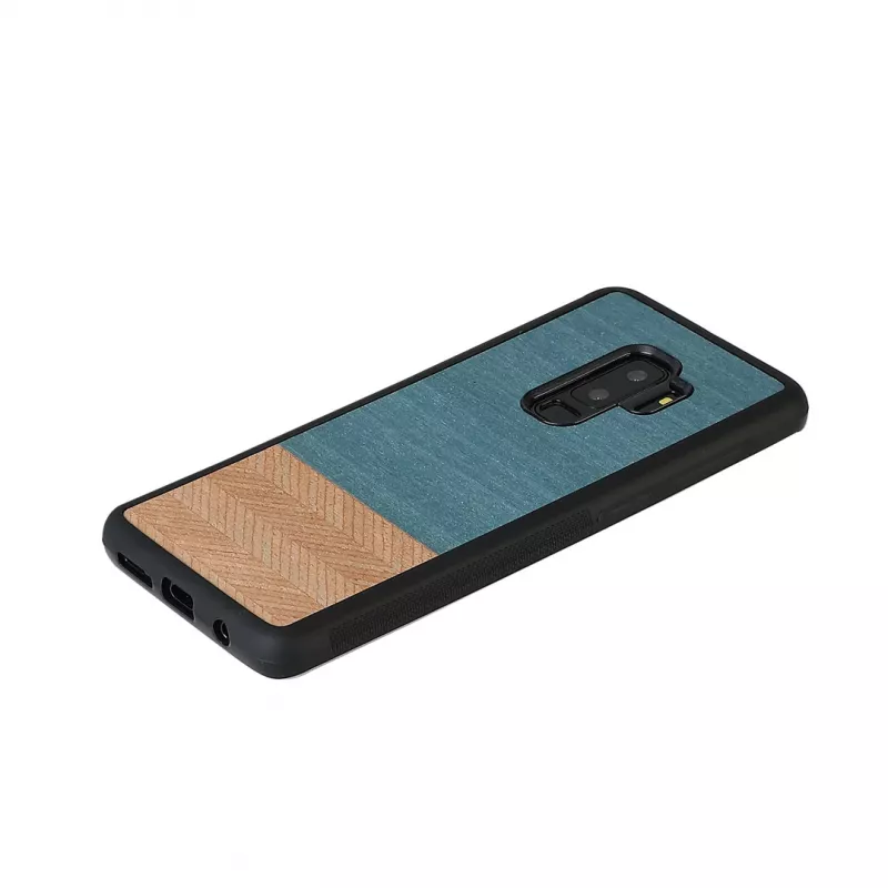 Funda para smartphone Man and Wood para Samsung Galaxy S9 Plus — Denim negro