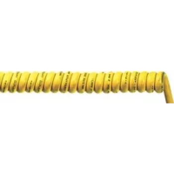 Cable espiral LappKabel OLFLEX® SPIRAL 540 P 1000 mm / 3500 mm 2 x 1 mm² amarillo 73220125 1 unidad (73220125)
