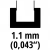 Espada de repuesto 4501753, para motosierra a batería GE-LC 18/25-1 Li (25 cm, 1,1 mm)