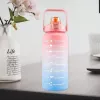 Extralink Botella de motivación, 2000 ml, verde-lila, BUT-190