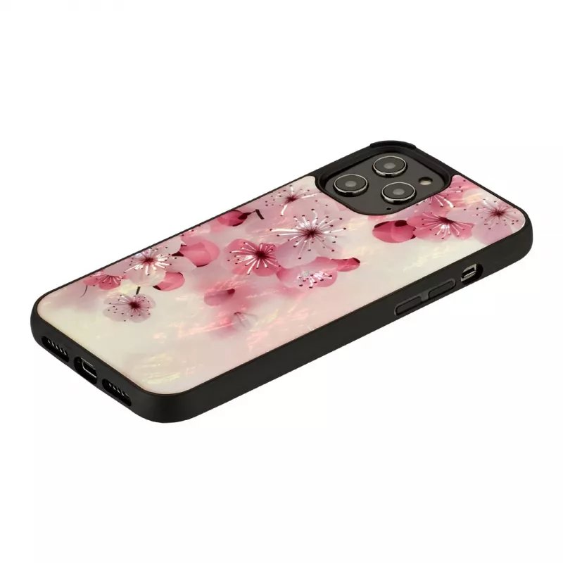 Funda protectora iKins para Apple iPhone 12 / 12 Pro — diseño de flores de cerezo