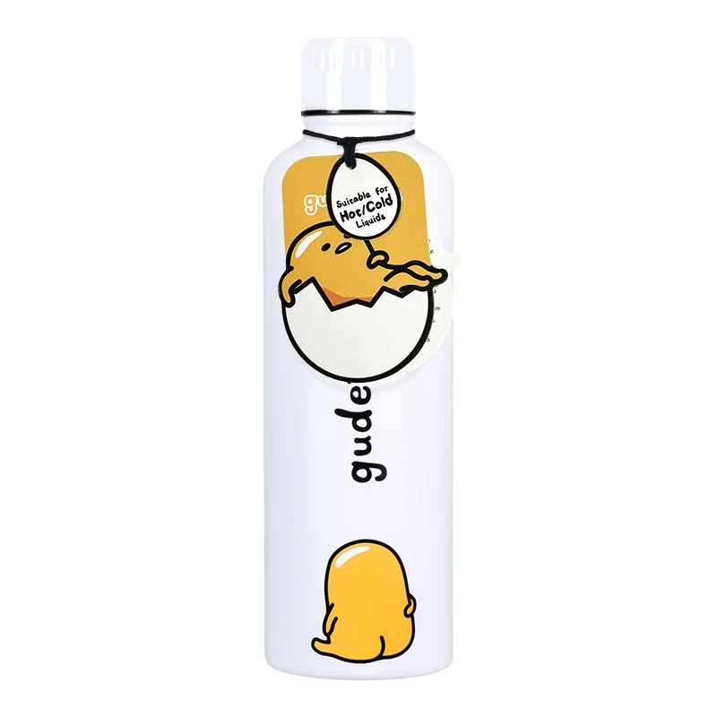 Botella de metal Paladone Gudetama — botella de acero inoxidable isotérmica con diseño de personaje