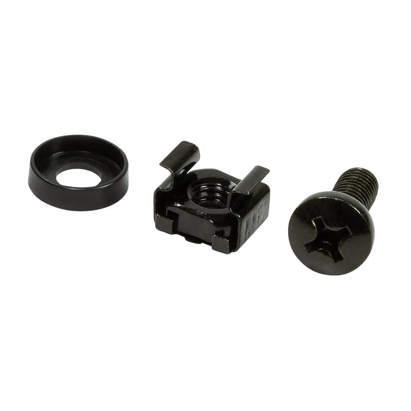Juego de tornillos LOGILINK AC116 — 50 tornillos negros para accesorios de rack