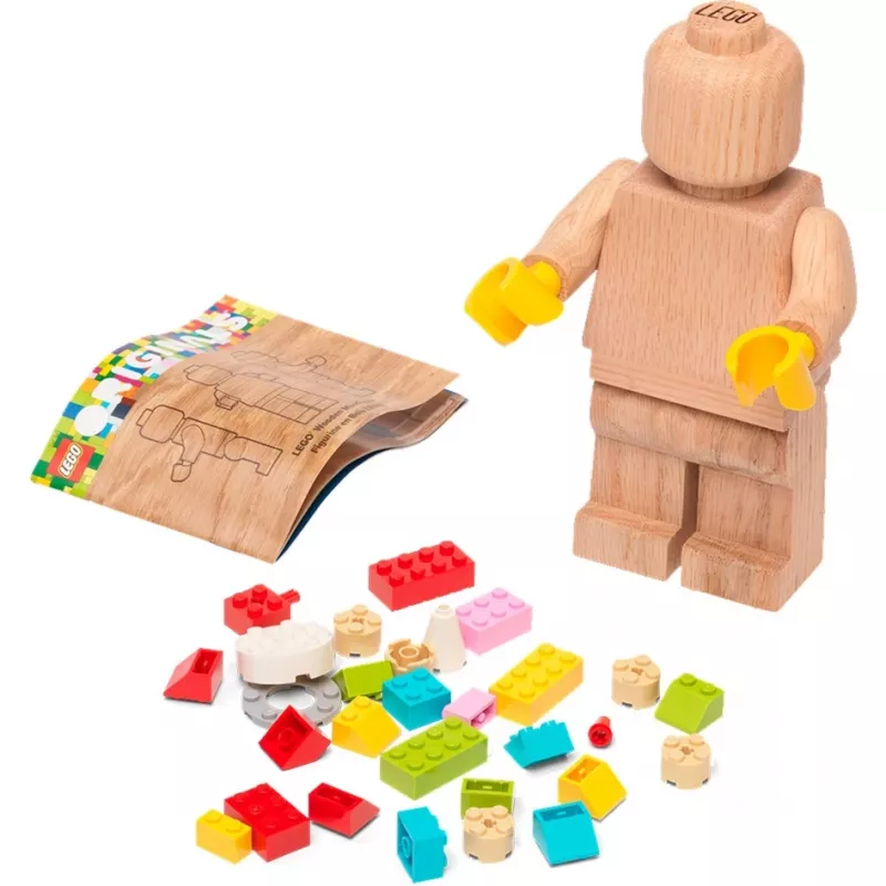 LEGO Minifigura de madera, decoración de madera