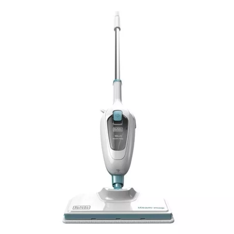 Black & Decker FSMH13E10-QS mopa de vapor 10 en 1, 1300 W, depósito de agua de 0,38 l, blanco/azul
