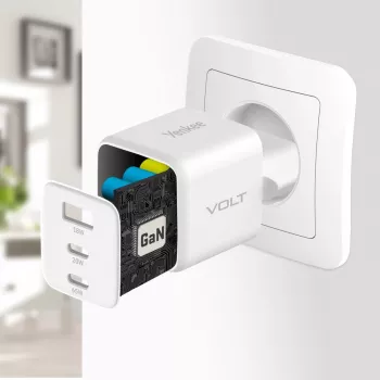 YENKEE YAC G65 WH VOLT USB C 65W 3A Power Deli