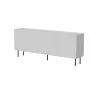 Cama Meble LUCCA 4D cómoda, 200x40x80 cm, blanca