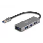 DeLOCK 63171 Hub USB 3.2 Gen 1 Type-A 5000 Mbit/s Gris