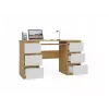 Conjunto escritorio KUBA roble Artisan/blanco