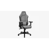 Silla gaming universal Aerocool Crown AeroSuede con asiento acolchado, gris piedra