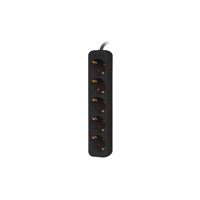 Alargador de corriente Lanberg PS0-05F-0300-BK 3m 5 tomas AC interior negro