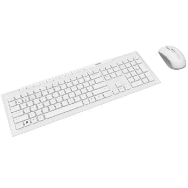 Rapoo 8210M set de teclado y ratón inalámbricos multimodo, blanco