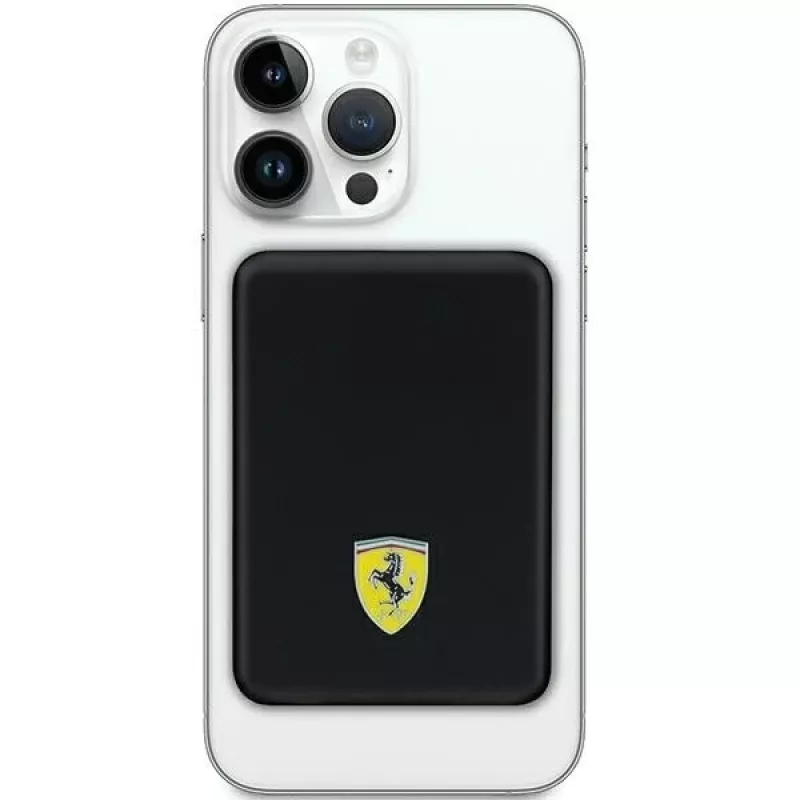 Ferrari Batería de potencia FEPB5MNCAK 15W 5000mAh Negro/Negro Metal Logo MagSafe