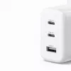 Cargador de pared UGREEN CD275 2× USB Type-C 65W Blanco — Doble USB-C 65W carga rápida, entrada 100–240V