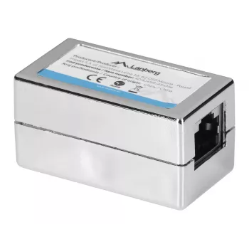 Adaptador de cambio de sexo de cable Lanberg AD-RJ45-RJ45-OS6 RJ-45 plateado