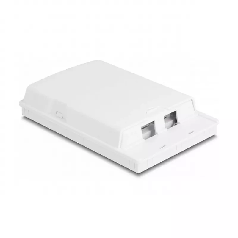 Roseta de fibra óptica DeLOCK 2 x SC simplex LC dúplex blanco