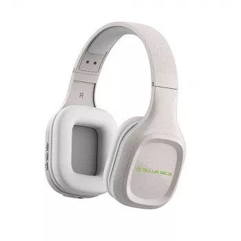 Auriculares Tellur verdes Bluetooth over-ear Pulse plegables Cream TLL511441