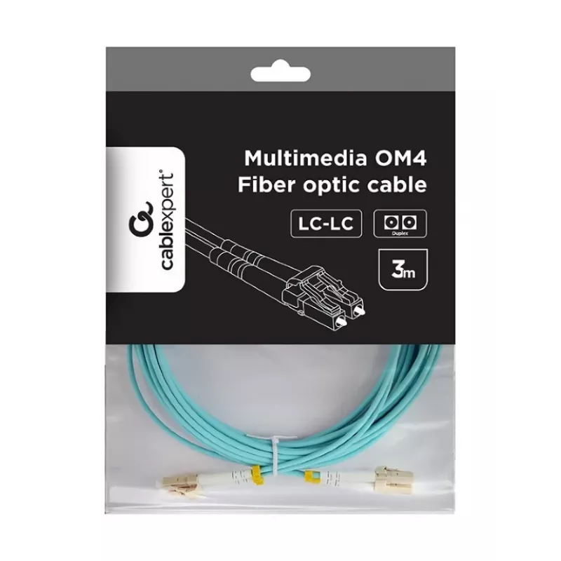 Cable multimodo dúplex OM4 50/125, LC/LC, 3 m
