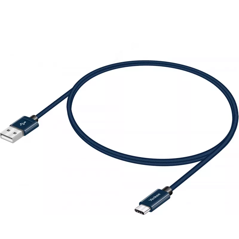 Cable YENKEE YCU 301 BE USB-A 2.0/USB-C 1m lila