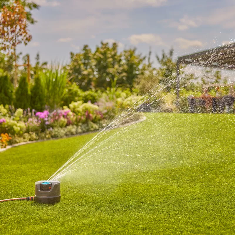 Aspersor circular Gardena AquaPrecise Negro Azul Gris 1 ud.
