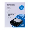 Ravanson OP-7050 Sandwichera 3 en 1, 1200 W, Negro/Plata