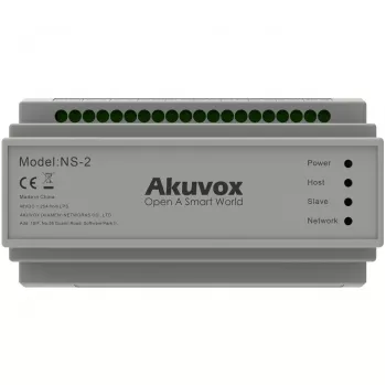 Akuvox NS-2 Switch de red Fast Ethernet (10/100) Carril DIN Gris